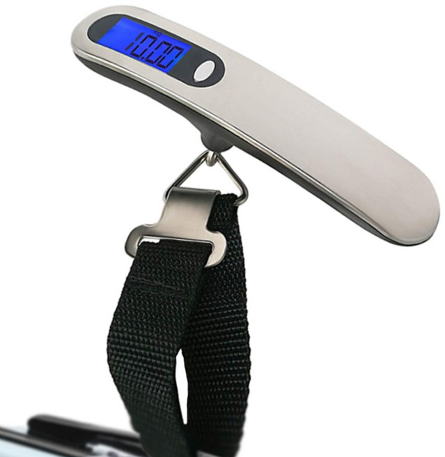 제로리빙 정확한 여행용 캐리어 무게 측정기 건전지 포함, 1개