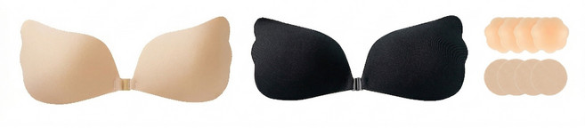 ZHEYE 오프숄더 논슬립 튜브탑 처짐방지 브라 1+1