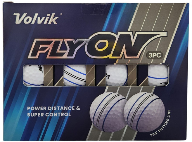 볼빅 플라이온 3피스 3선 골프공 24개입, 12개입, 2개