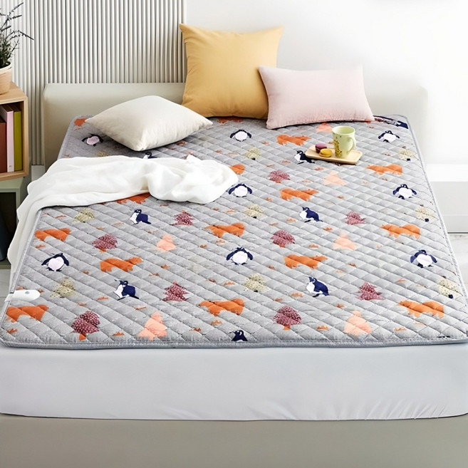 <한일의료기 프리미엄> 안심 국내생산 탄소열선 1인용 2~3인용 캠핑 전기요, 싱글 (100*180cm)