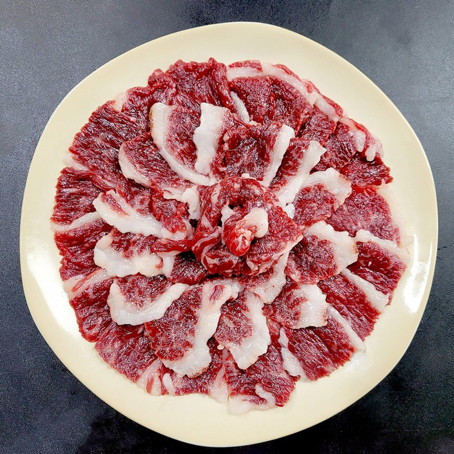 차돌사시미 천연버터맛 차돌박이육회 차돌박이사시미 생차돌박이 한우생고기, 2개, 200g