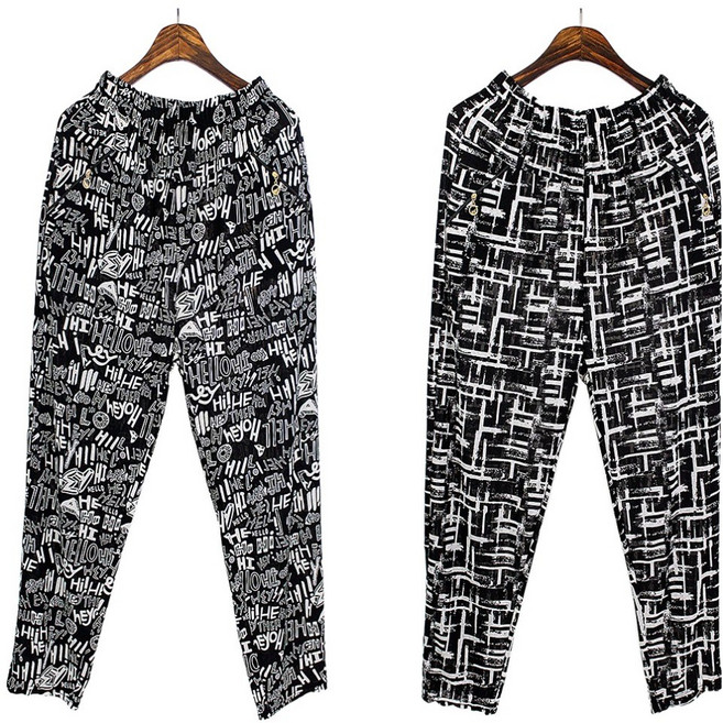 그레이스 1+1 아이스 쿨 냉감 고무줄 여자 몸빼바지 2장 할매 농촌일바지