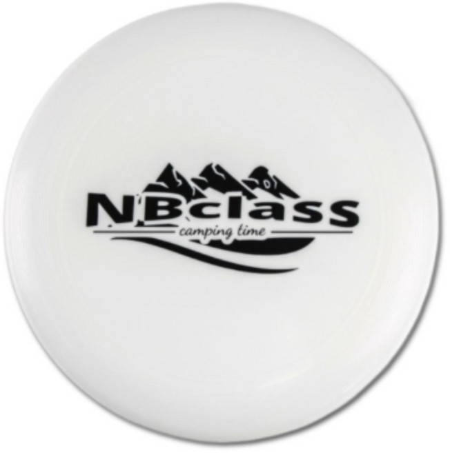 뉴빛클라스 플라잉디스크 프리즈비 원반 + 수납백, 화이트White, 1개