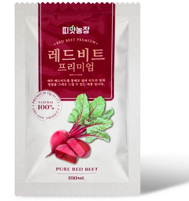 띠앗농장 물없이 진공 60도 저온 추출 레드 비트즙, 100ml, 30개 - 쿠팡