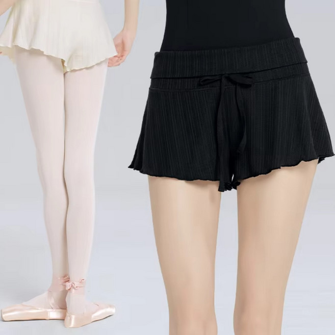 HAJAM 성인 발레복 무용 발레 편한 니트 반바지