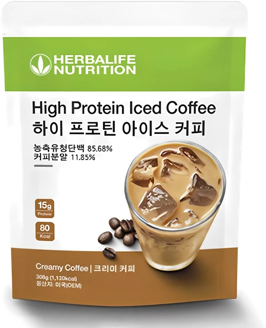 허벌라이프 하이프로틴 아이스커피 크리미커피 모카 프로틴커피, 1개, 308g - 쿠팡