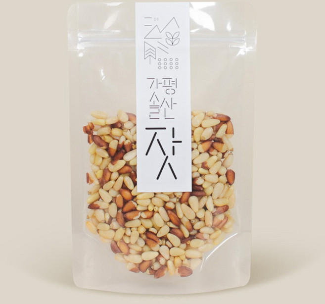 가평솔산 잣, 80g, 2개