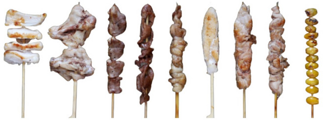 [맛딜] 캠핑꼬치 수제꼬치 부위별 닭꼬치 골라담기, 75g, 1개