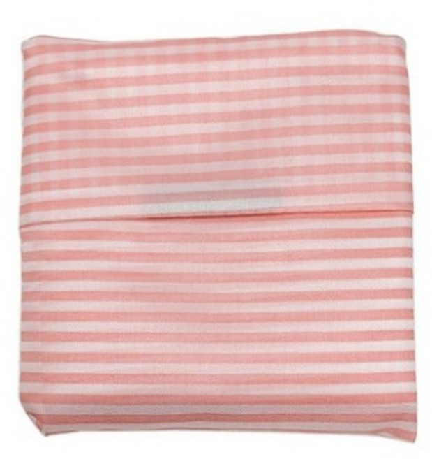 포켓 장바구니, 1개, 줄무늬 핑크