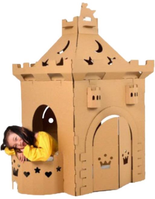 대형 색칠하는 종이집 유아놀이집 스케치종이집 공주성, 1개