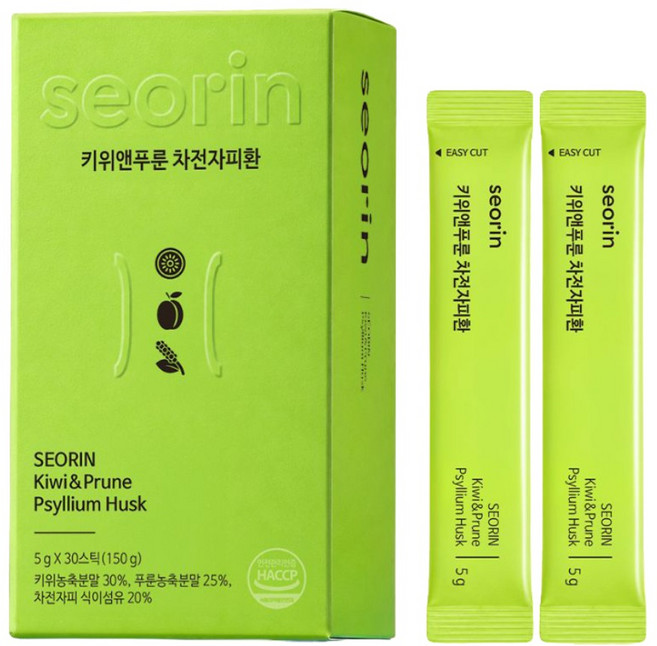 서린 키위앤푸룬 차전자피환 식이섬유, 1개, 150g