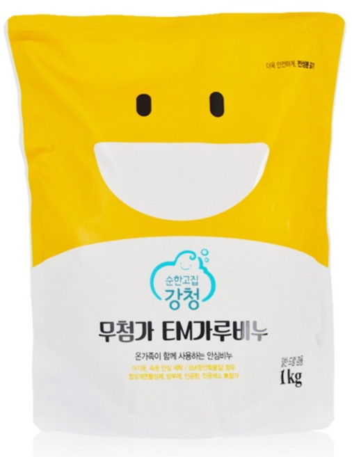 순한고집강청 EM 가루비누, 1kg, 1개