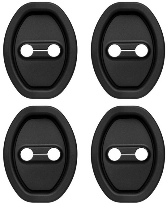 차량 도어 충격 방지 방음 문쾅 소음 흡수 보호 실리콘 패드, 1세트, 차량도어패드 블랙