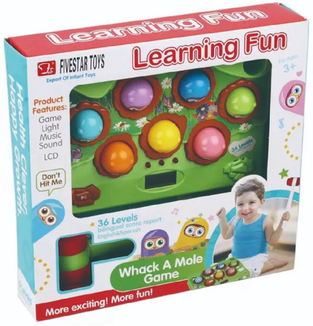 두더지잡기 게임기 유아 어린이 보드게임 도미노스토리, 1개