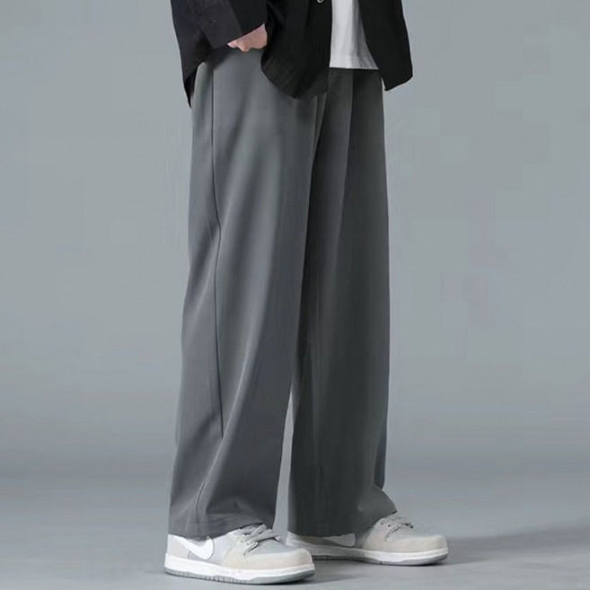 보보니 시원한 아이스 원단 여름 밴딩 바지 와이드 슬랙스