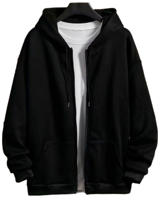 벨에라 남여공용 사계절 무지 오버핏 후드집업