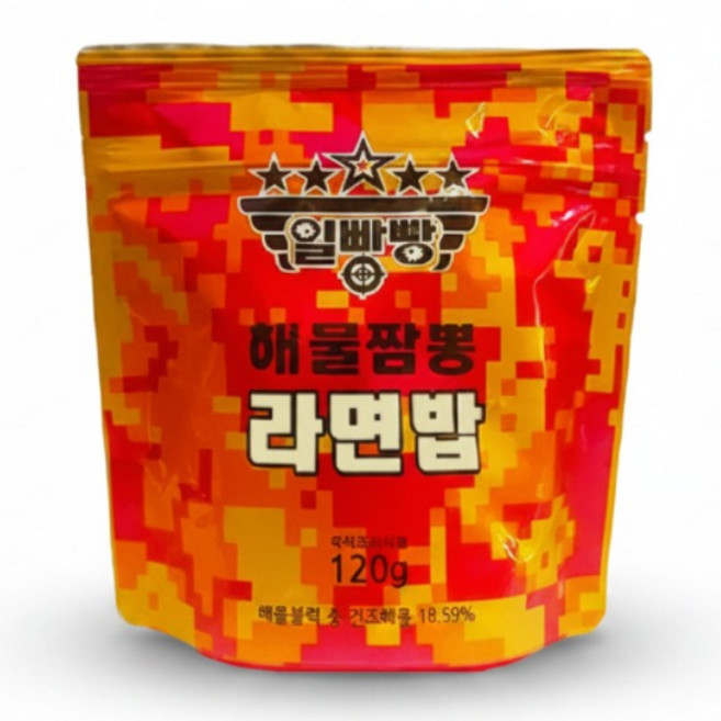 일빵빵 해물짬뽕 라면밥(5개) 뜨거운 물만 부으면 OK~, 600g, 1세트