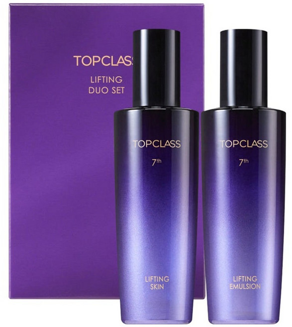 참존 탑클래스 리프팅 듀오 세트 (스킨+에멀젼) 기초세트 트리플콜라겐 펩타이트 단백질, 1세트