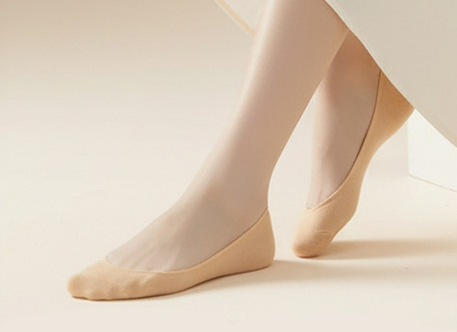 까미노루시 안벗겨지는 초밀착 이중실리콘 덧신 6켤레