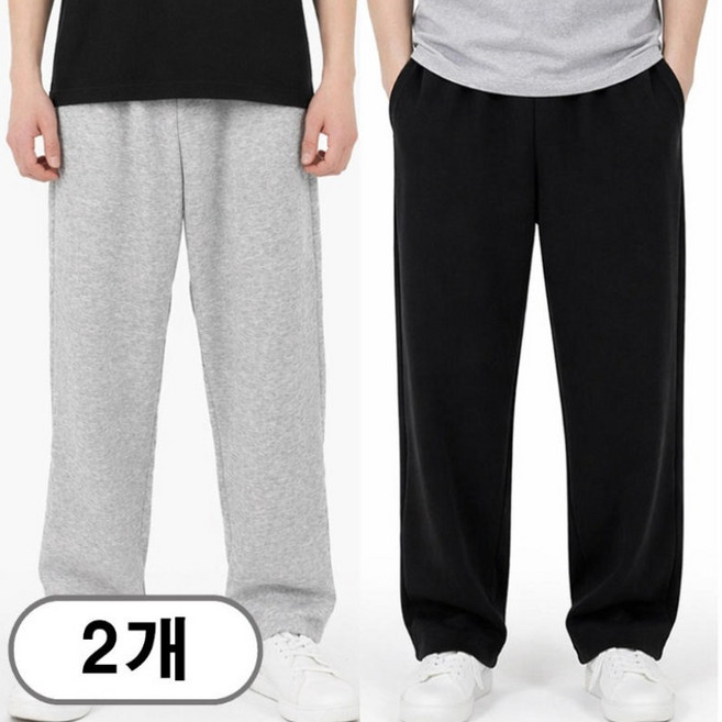 차쿠 1+1(2세트) 남여공용 트레이닝복팬츠 조거팬츠 일자 와이드 추리닝 슬랙스팬츠 작업바지 편의점바지 빅사이즈