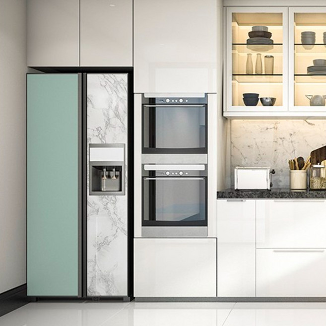 현대인필 냉장고 에어컨 리폼 시트지 인테리어필름 모음, 32. 유광비앙코 ECEH148