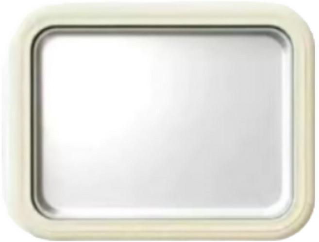 철판 아이스크림 메이커 가정용 어린이 아이스크림팬, 1개, 화이트