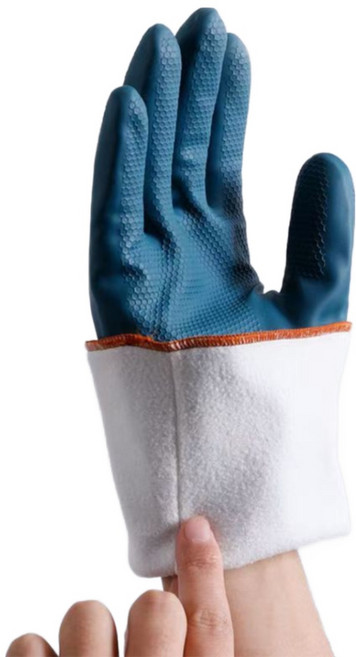 1+1 가을 방수 구모 털장갑 주방 보온 털 안감 장갑 가을 겨울 두꺼운 방한 설거지 구모장갑, 2세트, FREE(one size), 블루