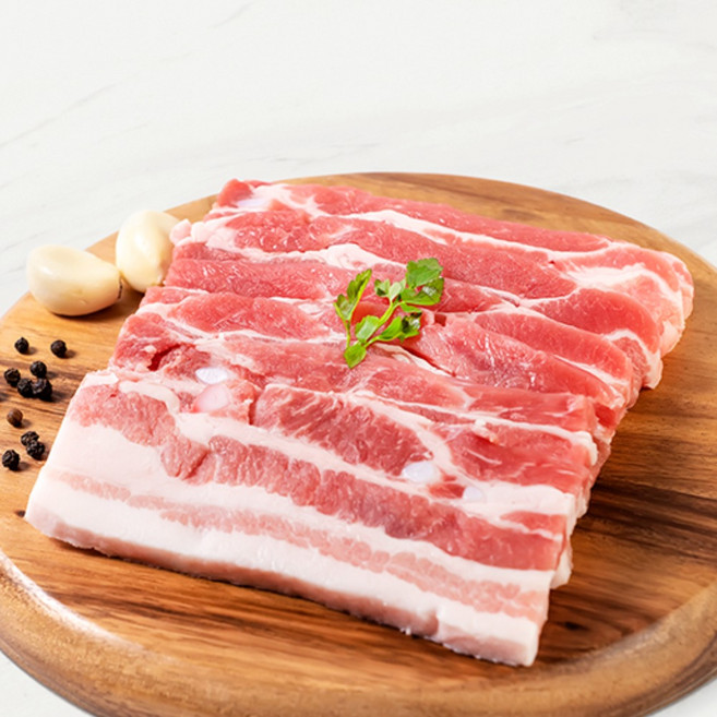 [농부의정육점] 국내산 한돈 삼겹살 구이용 냉장 1kg, 2개, 500g