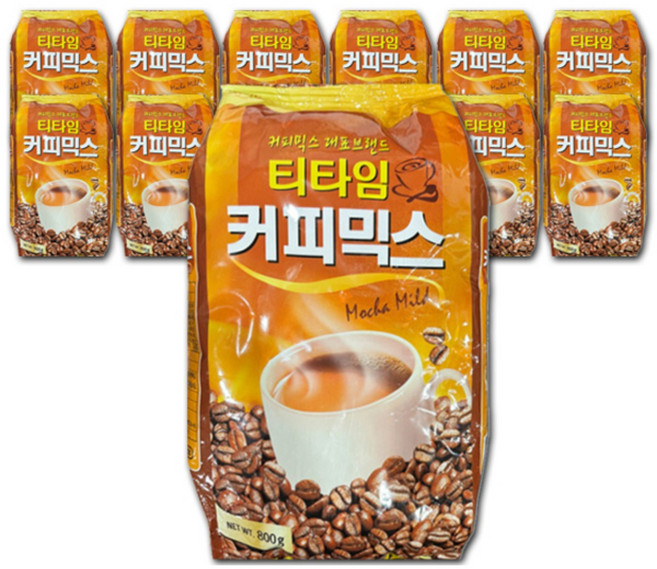 티타임 커피믹스 900g [자판기용커피믹스], 12개, 1개입, 800g, 800g