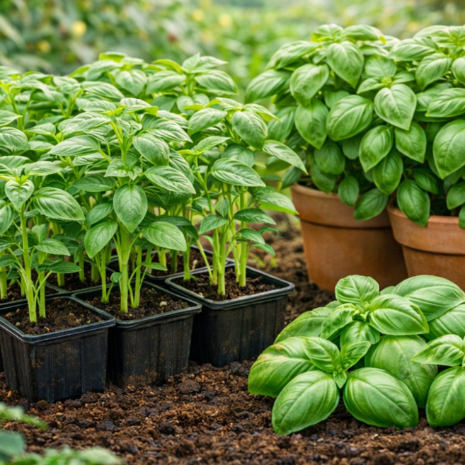 허브 모종 모음 바질 고수 루꼴라, 1. 바질, 15개