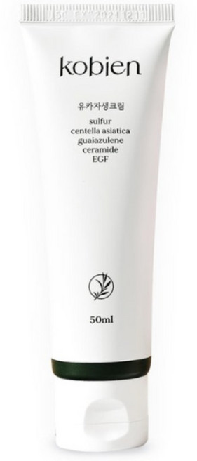 유카자생크림 유황 시카 세라마이드 병풀 EGF 구아이아줄렌 진정 수분 크림, 50ml, 1개