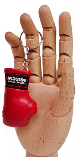 링사이드코리아 복싱 미니글러브 키링 / 귀여운 복싱 열쇠고리 가방 장식 소품, 키링 1개, 1개, 레드