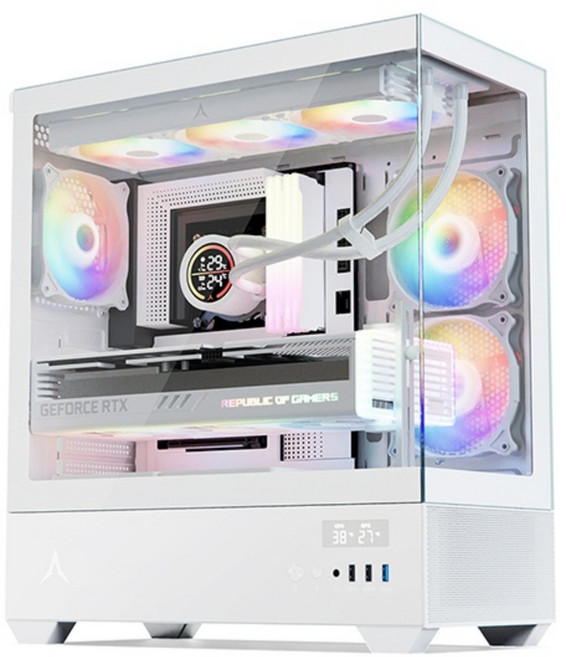 닥터PC 게이밍 컴퓨터 조립PC 롤 피파 배그 발로란트 서든어택 데스크탑 본체, 화이트, 옵션4, 512GB, 16GB, WIN11 Home, 지포스 RTX 5060, 라이젠 7500F