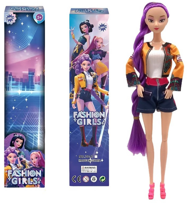 케데헌 굿즈 헌트릭스 루미 바비인형 공주 여아 장난감 여자아이 생일선물 유치원, 1개, 데몬헌터스, 30cm