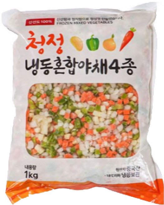 야채믹스 볶음밥 혼합야채 4종 1kg, 1개