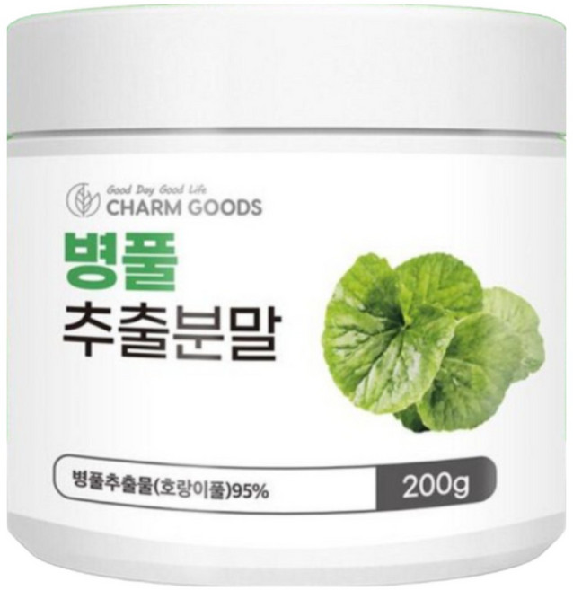 순수 프리미엄 병풀 추출 물 잎 분말 호랑이 풀 가루 분말 마시는 식용 식수 대 용 대용량 파우더 차 티 파우다 먹는 법 방법, 3개, 200g