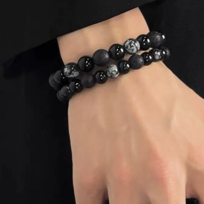 막힌 운을 풀어주는 흑요석 팔찌