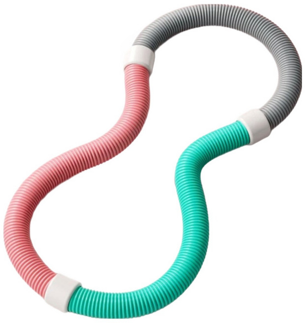 HAM 접이식 무소음 훌라후프, 1개, 삼색 패치워크, 1.5kg