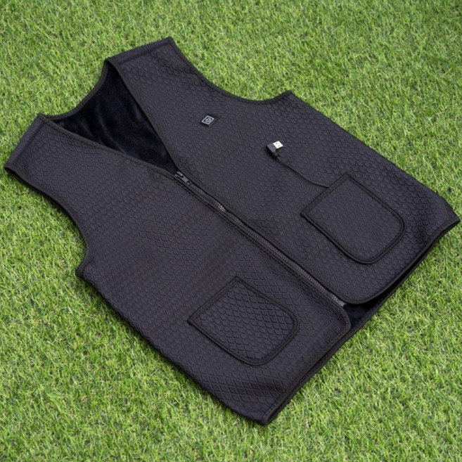 최대 55도 발열 열선 방한 usb 온도조절가능 온열 조끼 KC 인증