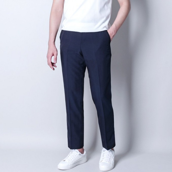 [디아웃핏]프리미엄 쿨 히든밴딩 스판슬랙스 간절기 여름 남자 시원한 아이스 남성 정장바지