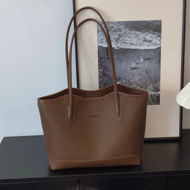 레더 대용량 여성 가죽가방 숄더백