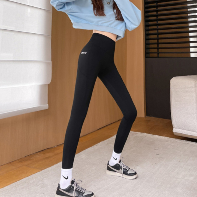 로제티카 편안한 여성 하이웨스트 포켓 레깅스 9부
