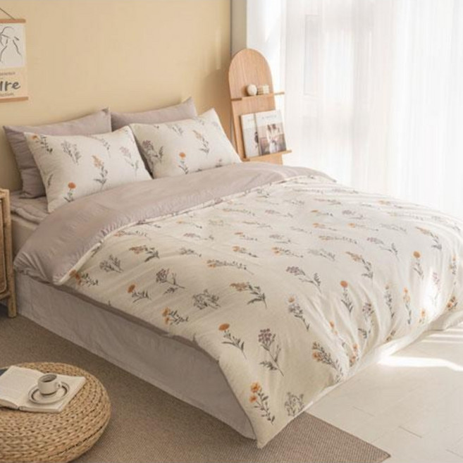 아르지오 사계절 모달 워싱 플라워 차렵이불세트 SS Q K LK