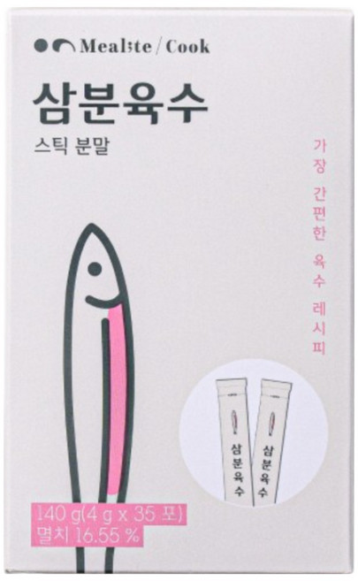 밀라이트 삼분육수 천연 조미료 만능 양념 시크릿 간편 스틱형, 스틱형(140g), 35개, 4g