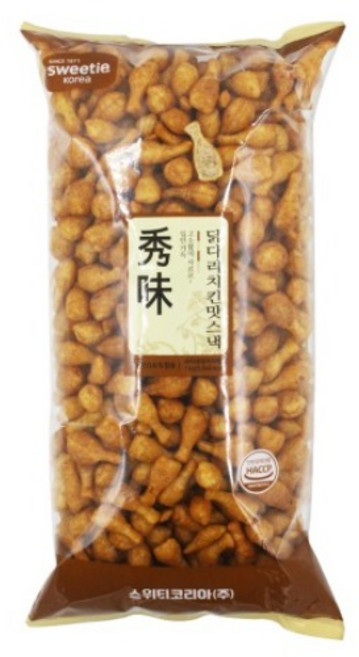스위티코리아 닭다리치킨맛스낵 900g 대용량 업소용, 1개