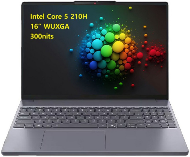 레노버 아이디어패드 Slim3 16IRH10R / WIN11 / Intel Core 5 210H, WIN11 Pro, 8GB, 256GB, Luna Grey