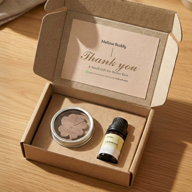 멜로우버디 천연 아로마 오일 스타터키트 에센셜 라벤더 티트리 숙면, 1번 라벤더, 10ml, 1개