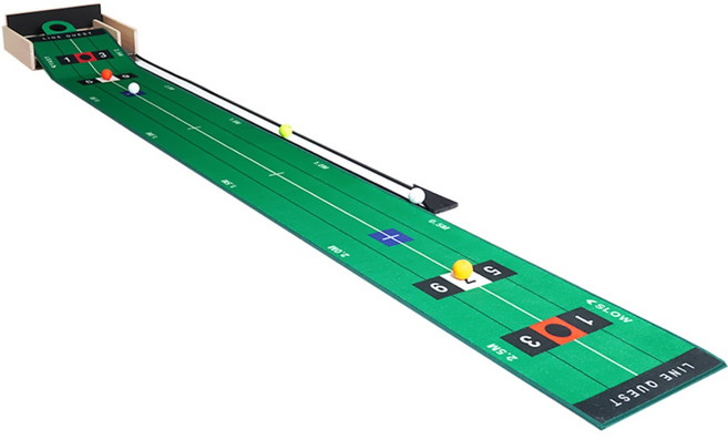 라인퀘스트 G2 접이식 다기능 퍼팅 연습기 파크 골프 겸용, 1개, 그린