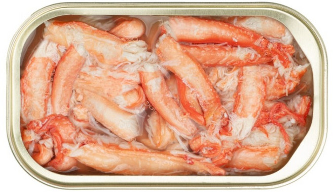 쿨애비 붉은대게이득 통조림 짧은다리살, 1개, 115g