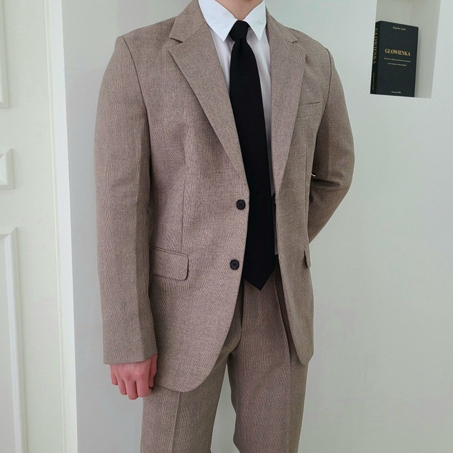 프리미엄 스판 남자 정장세트 (자켓+바지) 봄 가을 겨울 수트 슈트 양복 결혼식